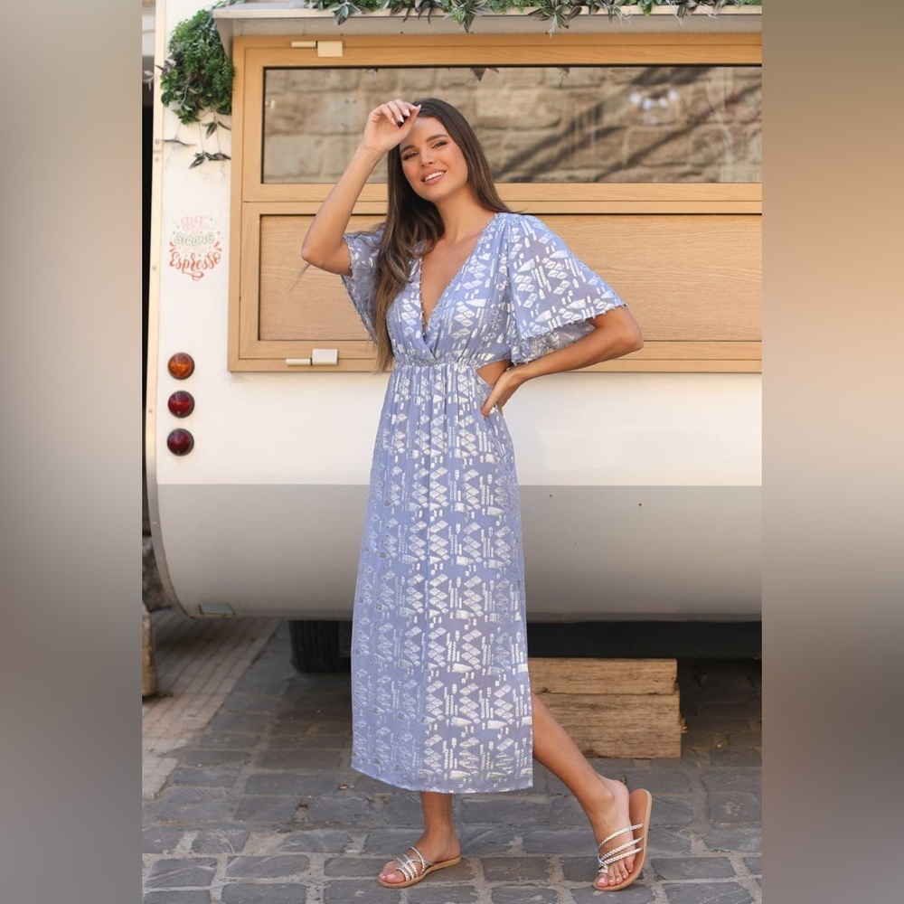 Scarlett Poppies Latina Maxi Dress Blue Medium